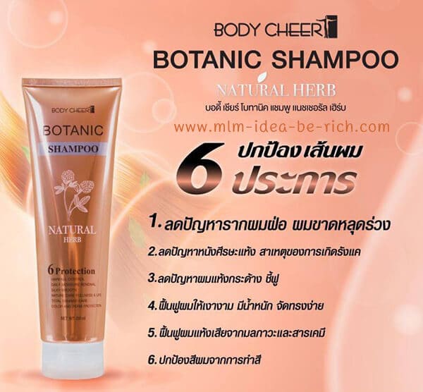 Botanic Shampoo Natural Herb หยุดปัญหาเส้นผม 6 ประการ
